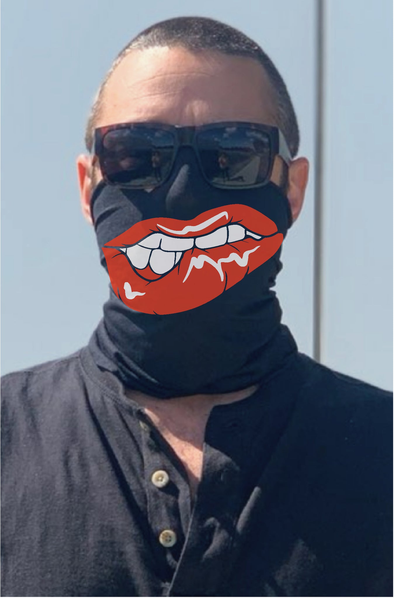 Bandit Mask- Biting Lip โ Tailgate Printing