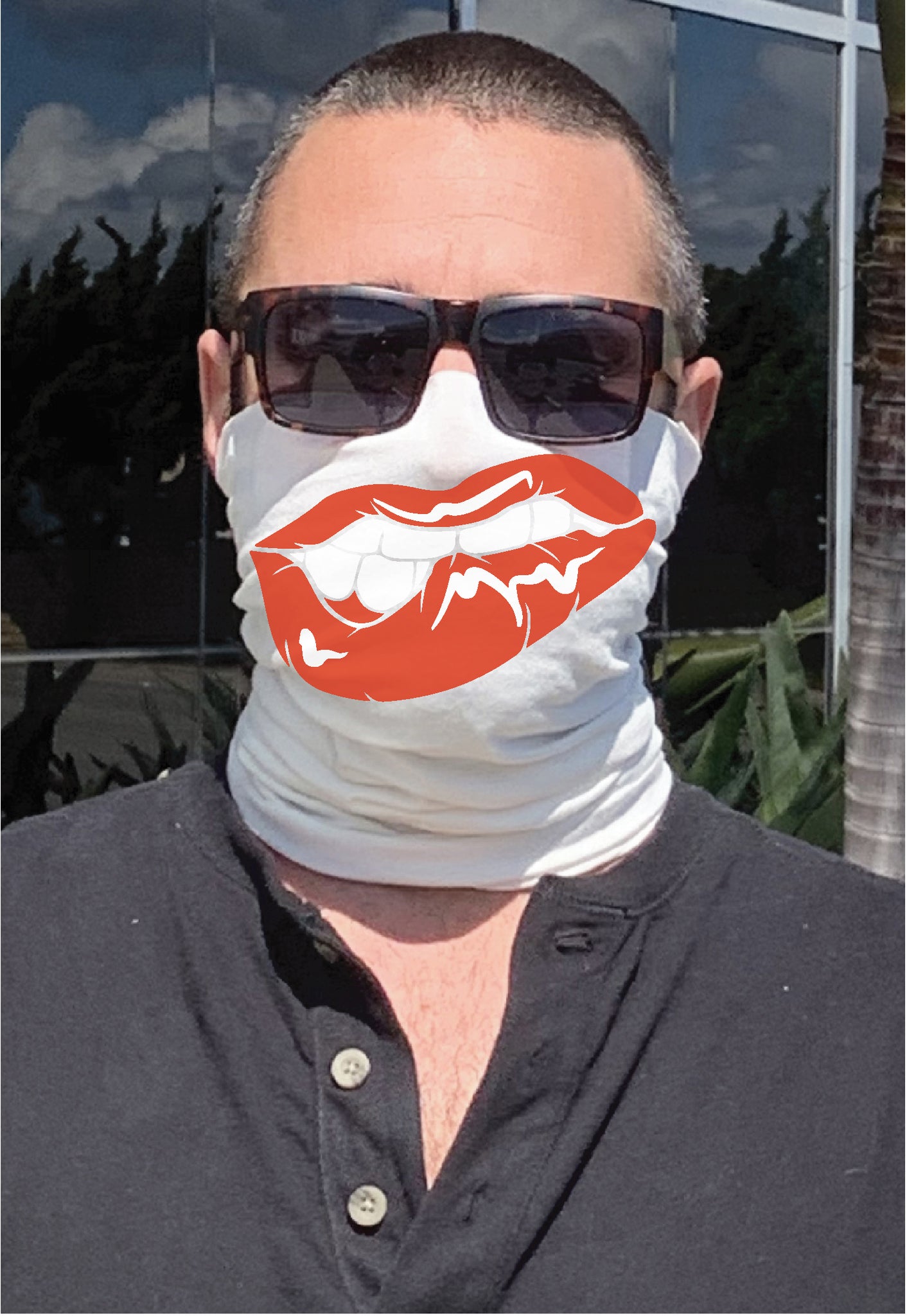 Bandit Mask- Biting Lip โ Tailgate Printing